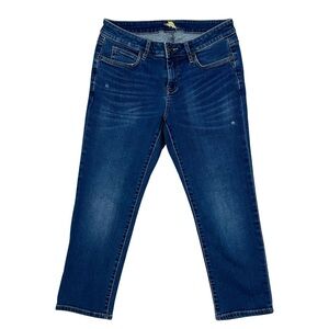 Tommy Bahama Straight Leg Jeans Womens Size 29 Cropped Stretch Blue